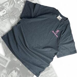Vintage Gray / Pink Browning Graphic Tee